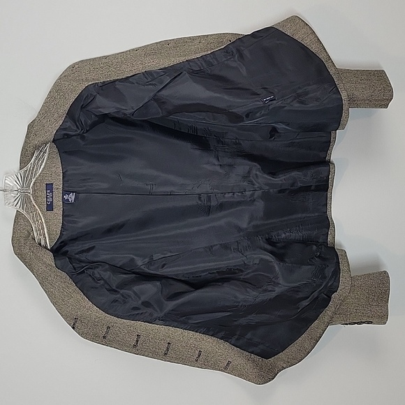 Chaps tweed wool blazer medium - Picture 3 of 7